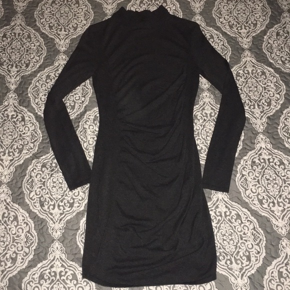 dark grey bodycon dress